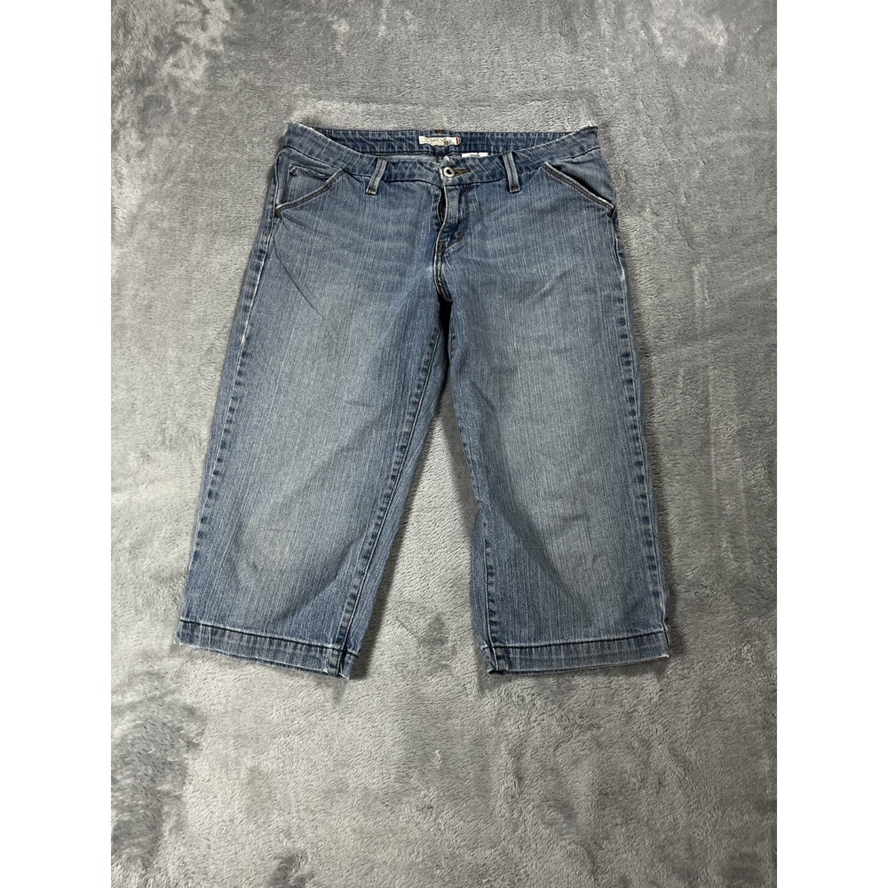 Y2K Levis 545 Capri Women's Size 10 Mid Rise Denim Jeans Light Wash